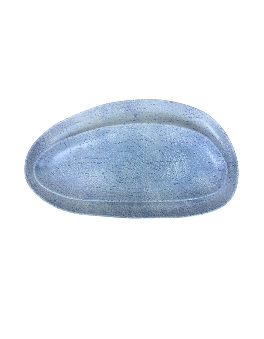 Canvas Blue Melamine Tray