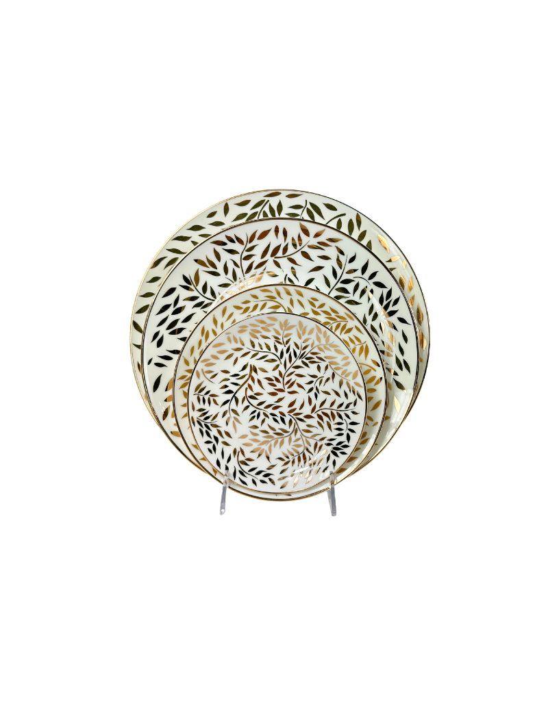 Gold Leaves Dinnerware Collection