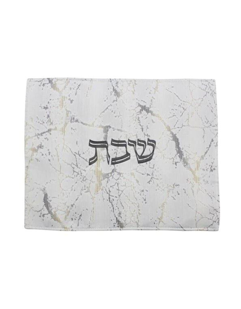 Two Sided Jacquard Challah Cover - Black/Grey