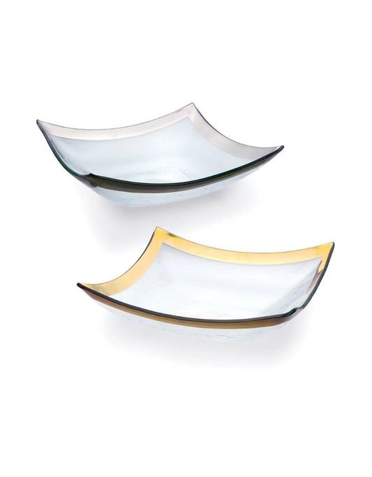 Annie Glass Roman Antique Four Point Bowl