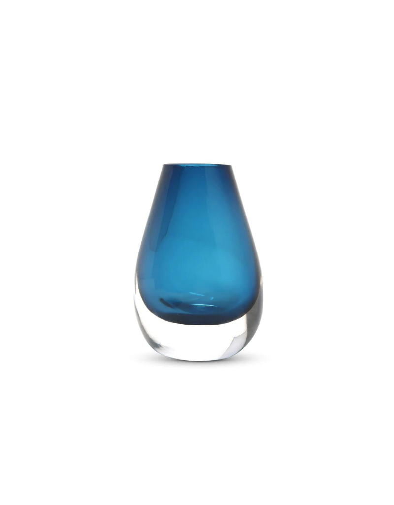 Blue Glass Bud Vase