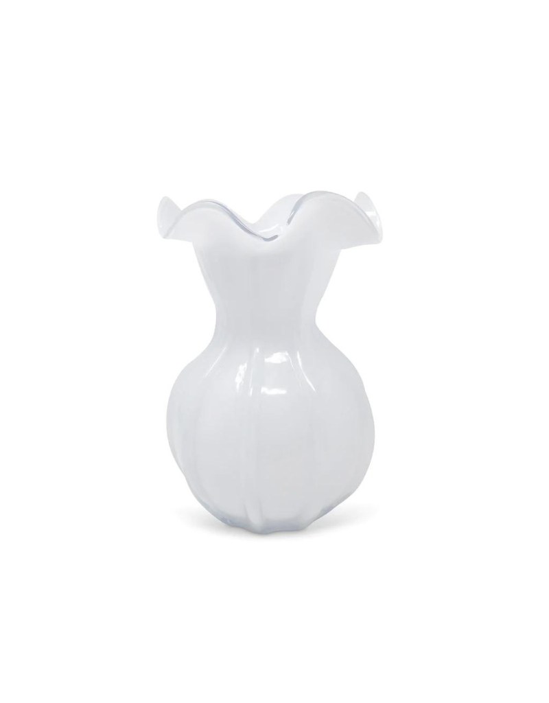 White Glass Vase