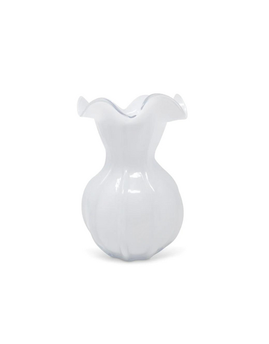 White Glass Vase