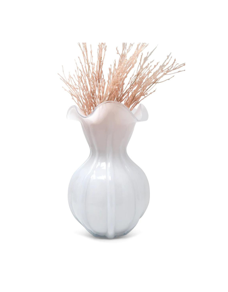White Glass Vase