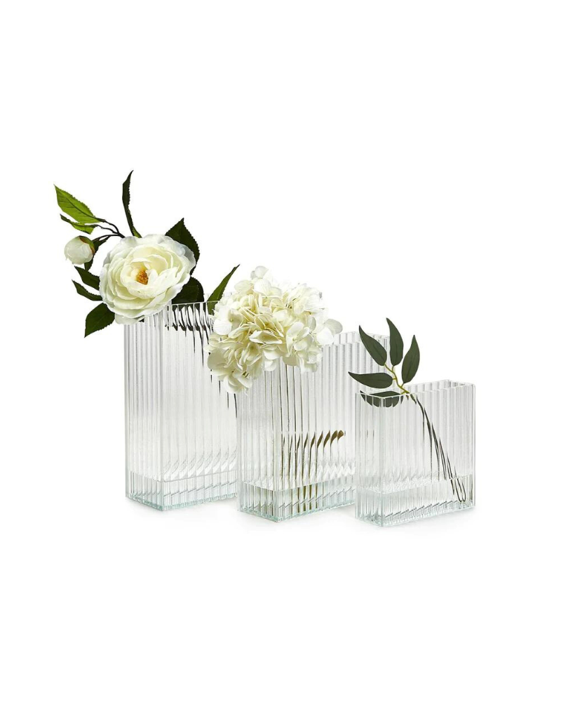 Ribbed Windows Square Vase