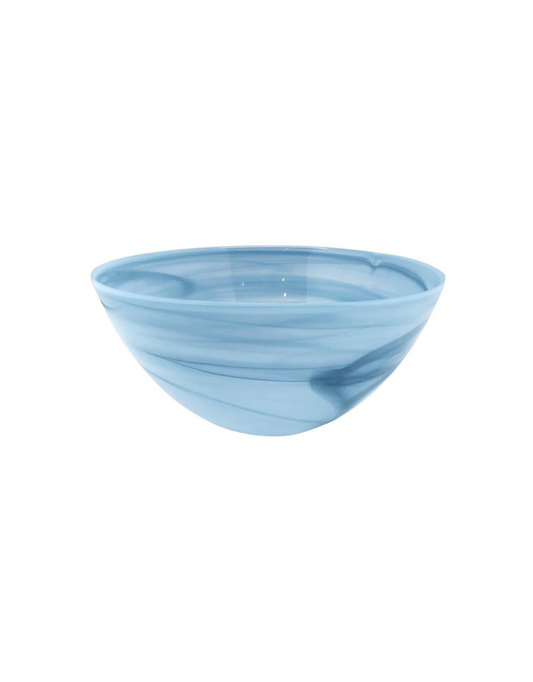 Aqua Alabaster Medium Bowl
