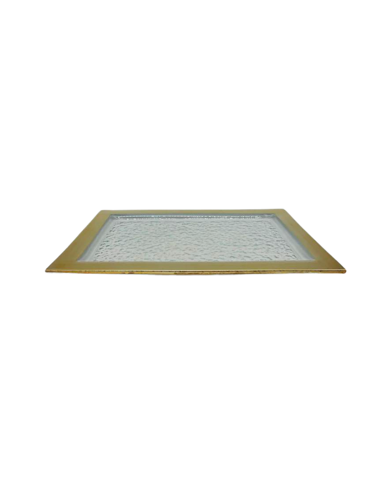 Small Oblong Tray With Gold Border