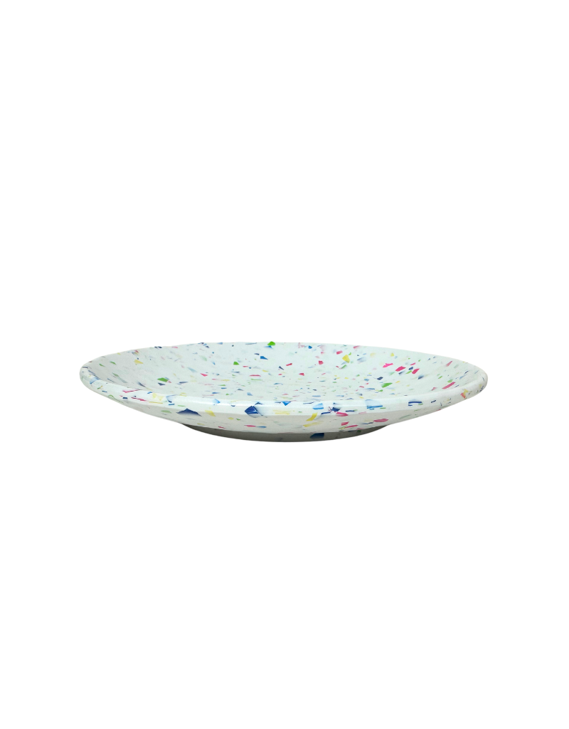 Rainbow Terrazzo Round Salad Plate