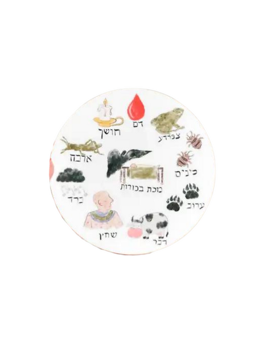 Passover Ten Plagues Round Coasters
