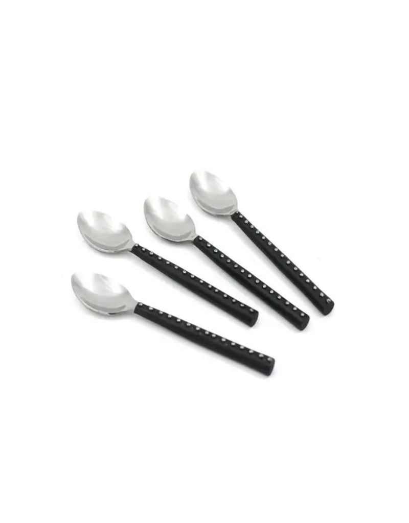 Black Handle Small Spoon