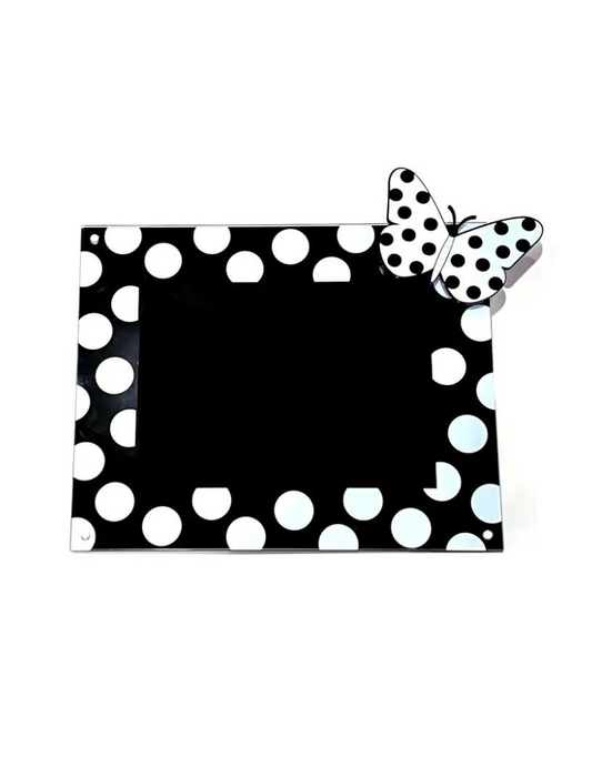 Large Polka Dot Butterfly Acrylic Picture Frame