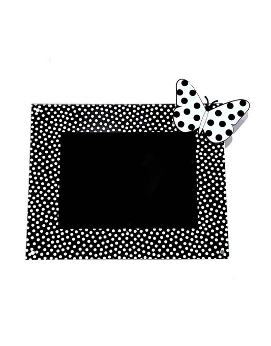 Small Polka Dot Butterfly Acrylic Picture Frame