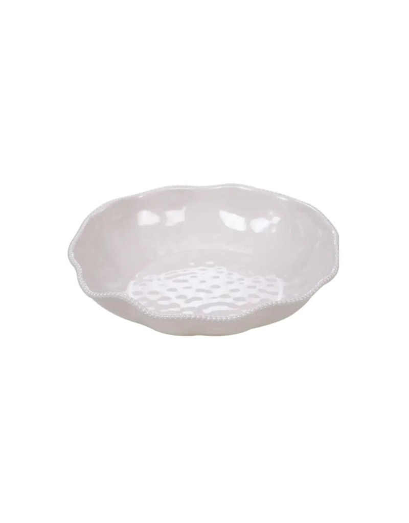 Perlette Cream Melamine Large Serving Bowl