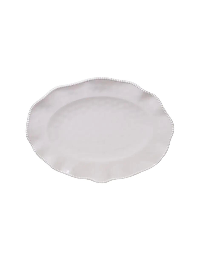 Perlette Cream Melamine Oval Platter