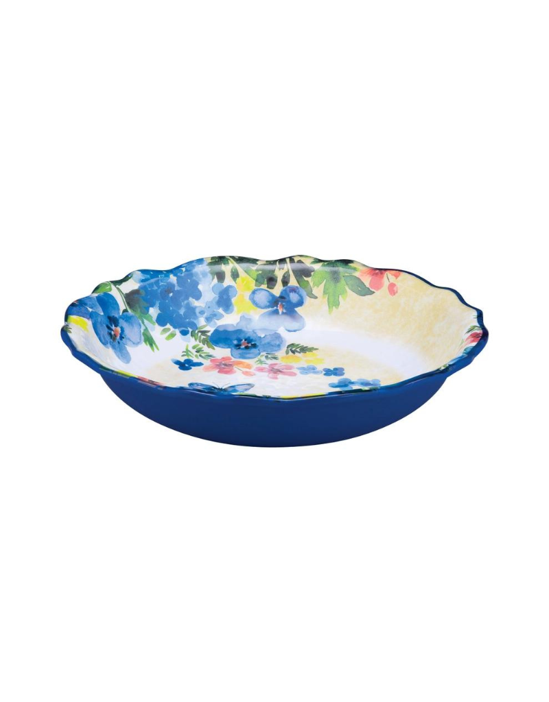 Butterfly Floral Melamine Serving Bowl