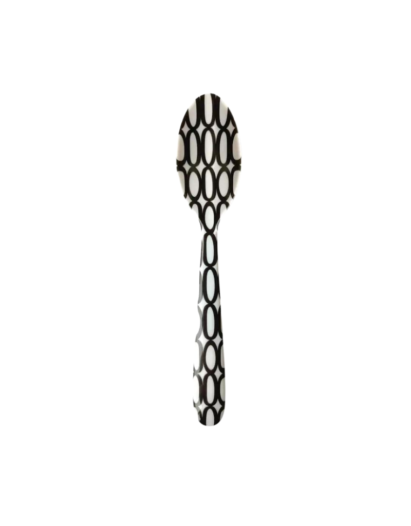 Black & White Melamine Serving Spoon