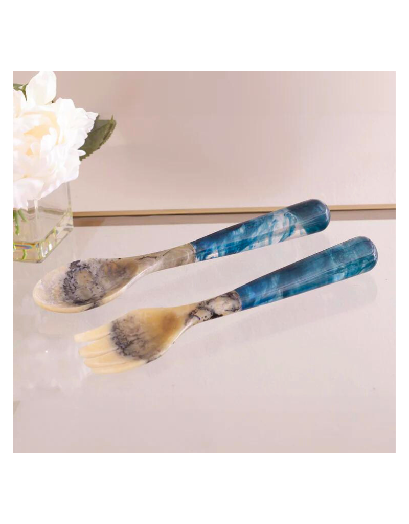 VIDA Resin Dark Blue Salad Servers