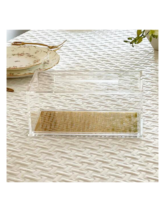 Lucite Laser Cut Cake Tray with Lid