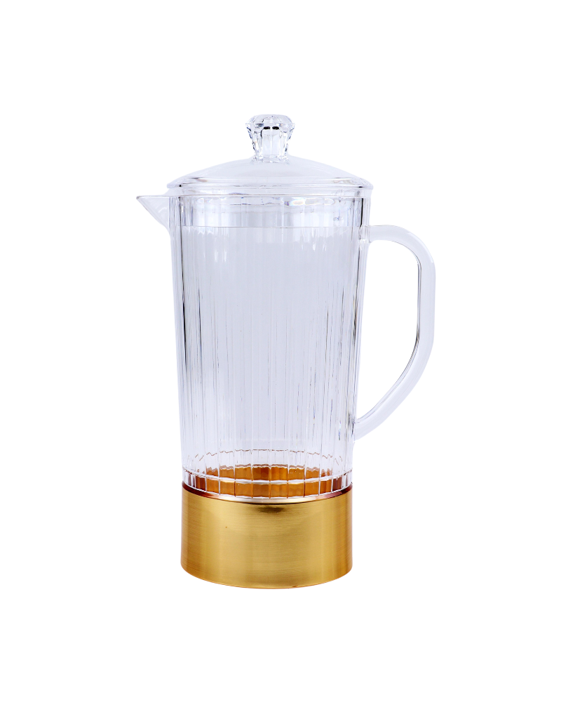 Gold Base Acrylic Pitcher