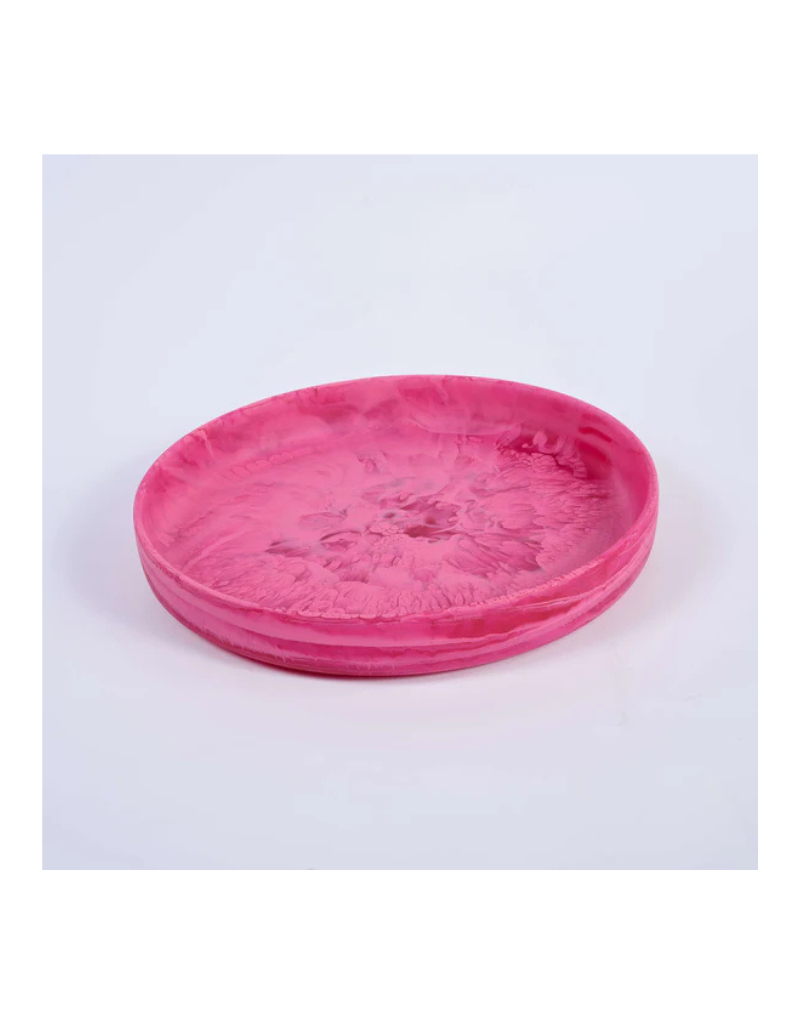 Small Round Resin Platter - Colors