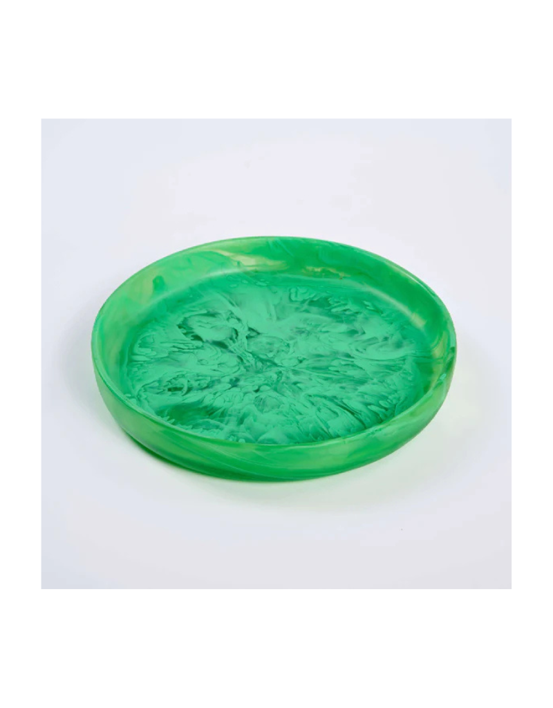 Small Round Resin Platter - Colors