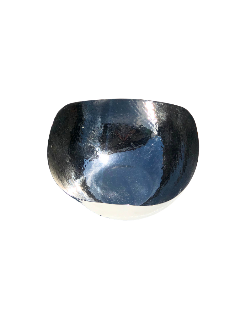 Square Wave Hammered Bowl