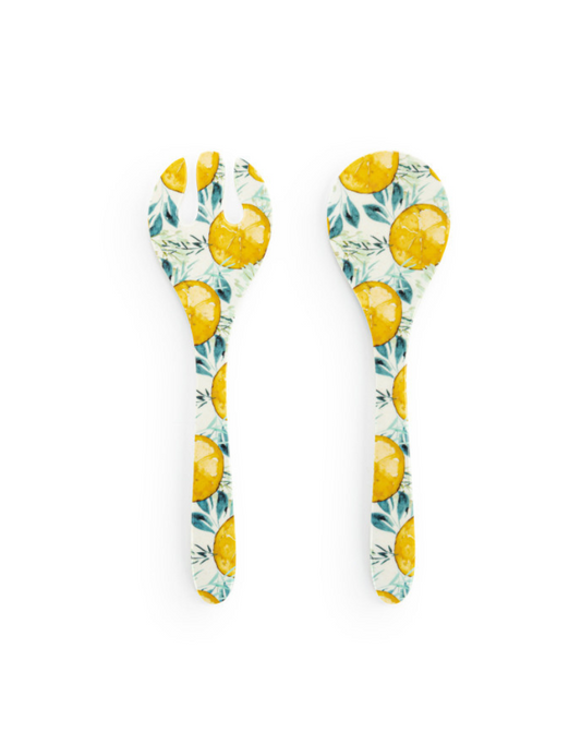 Lemons Melamine Serving Utensil Set