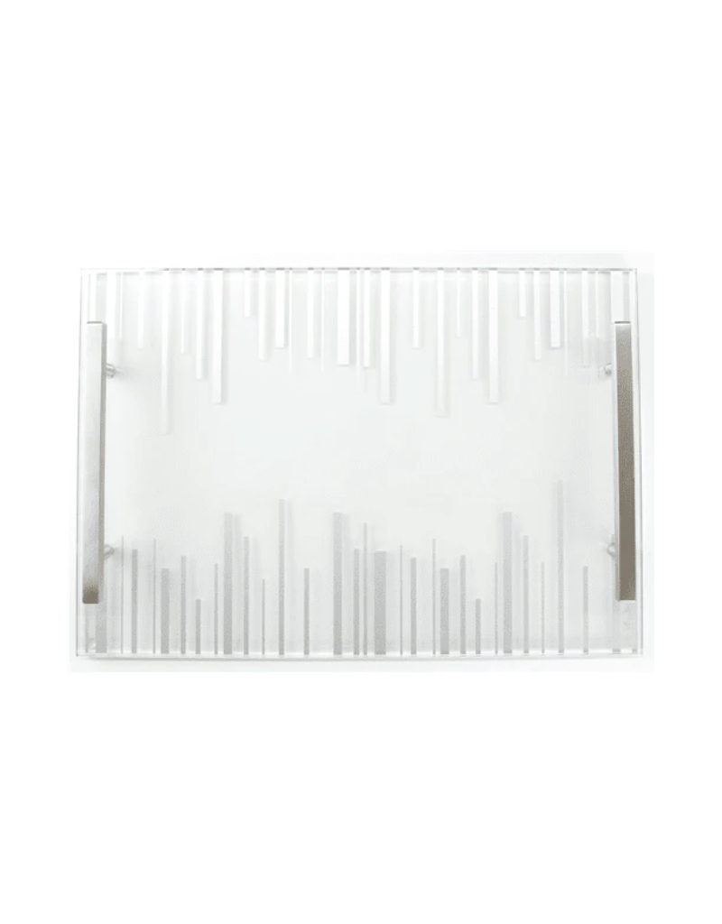 Acrylic Silver Stripes Challah Board