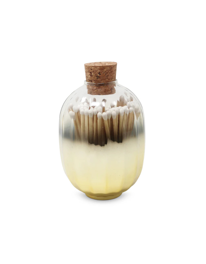 Gold Ombré Apothecary Match Bottle