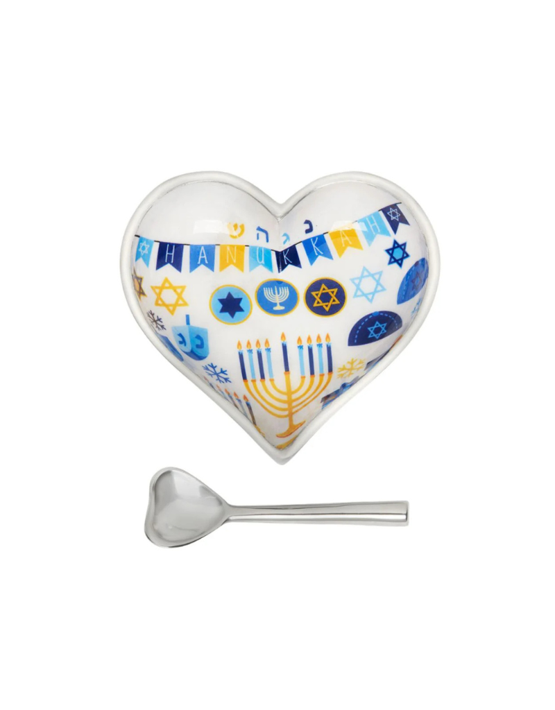 Happy Hanukkah Heart with Spoon