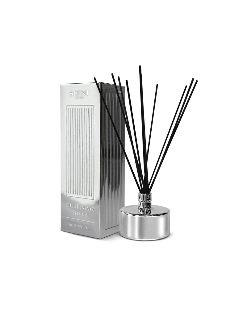 Glistening Silver Reed Diffuser - Santal/One Way