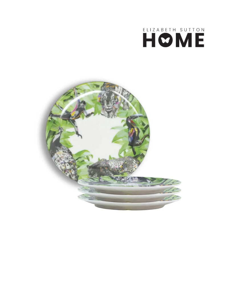 Elizabeth Sutton Collection: Pura Vida Jungle Salad Plate Set