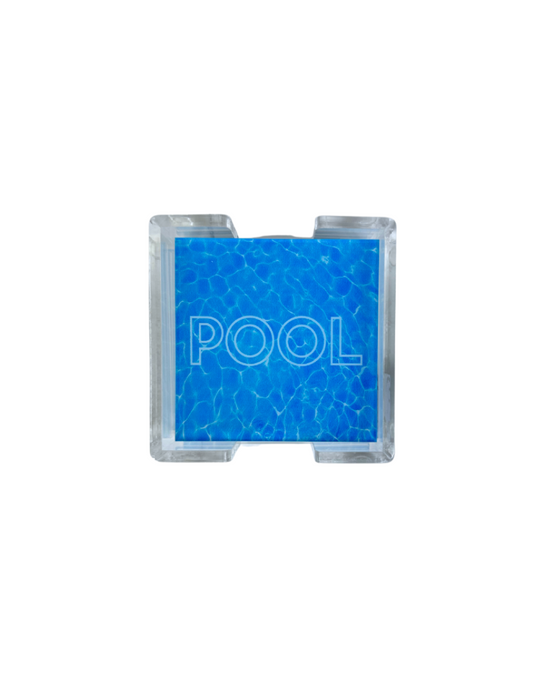 Acrylic 'Pool' Coaster Set