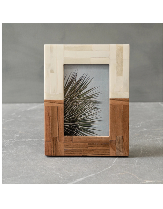 Wood & Bone Photo Frame