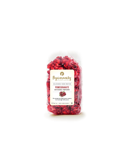 Pomegranate Gourmet Vegan Popcorn - Small Snack Bag