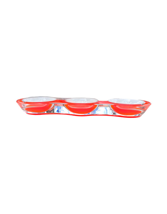 Acrylic Graze 3-Section Bowl (Options)