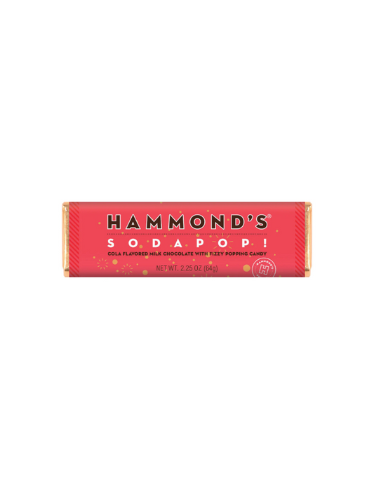 Hammond's Sodapop! Milk Chocolate Candy Bar