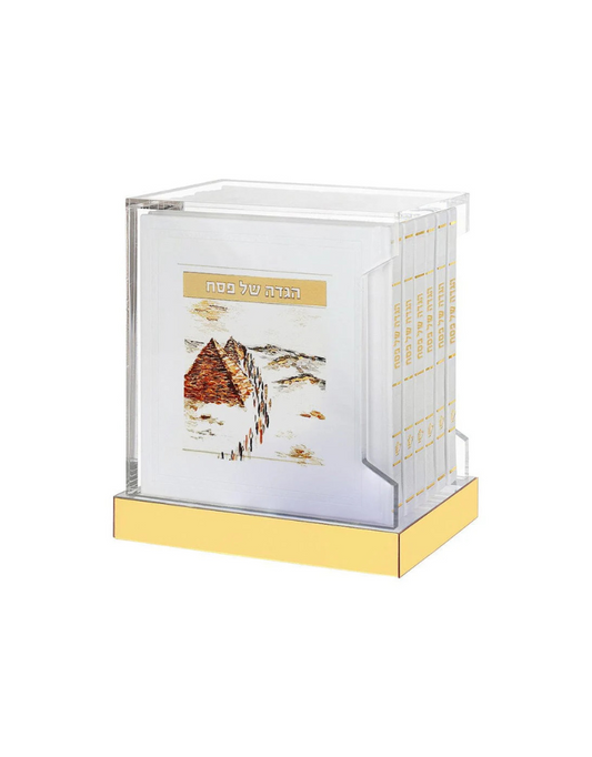 Leather Painted Haggadah Set