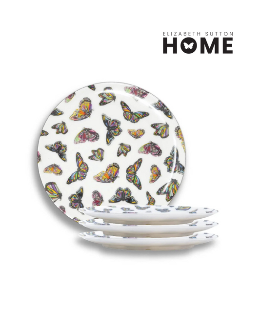 Elizabeth Sutton Collection: Butterflies Dinner Plate Set