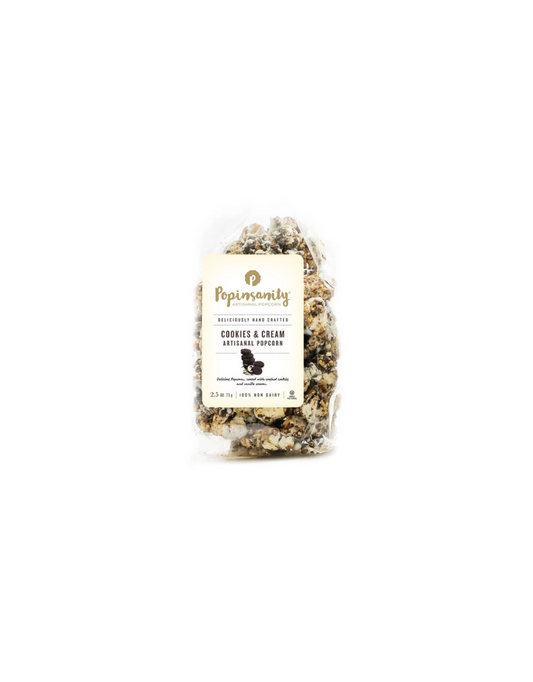 Popinsanity Cookies & Cream - Small Snack Size Bag