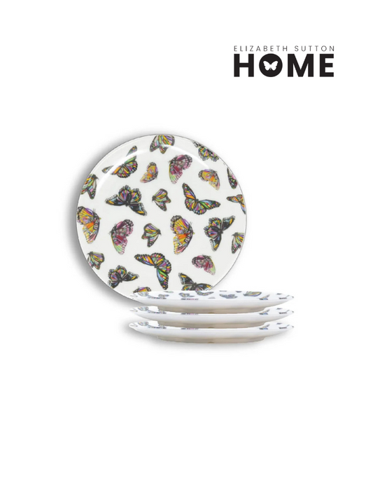 Elizabeth Sutton Collection: Butterflies Salad Plate Set