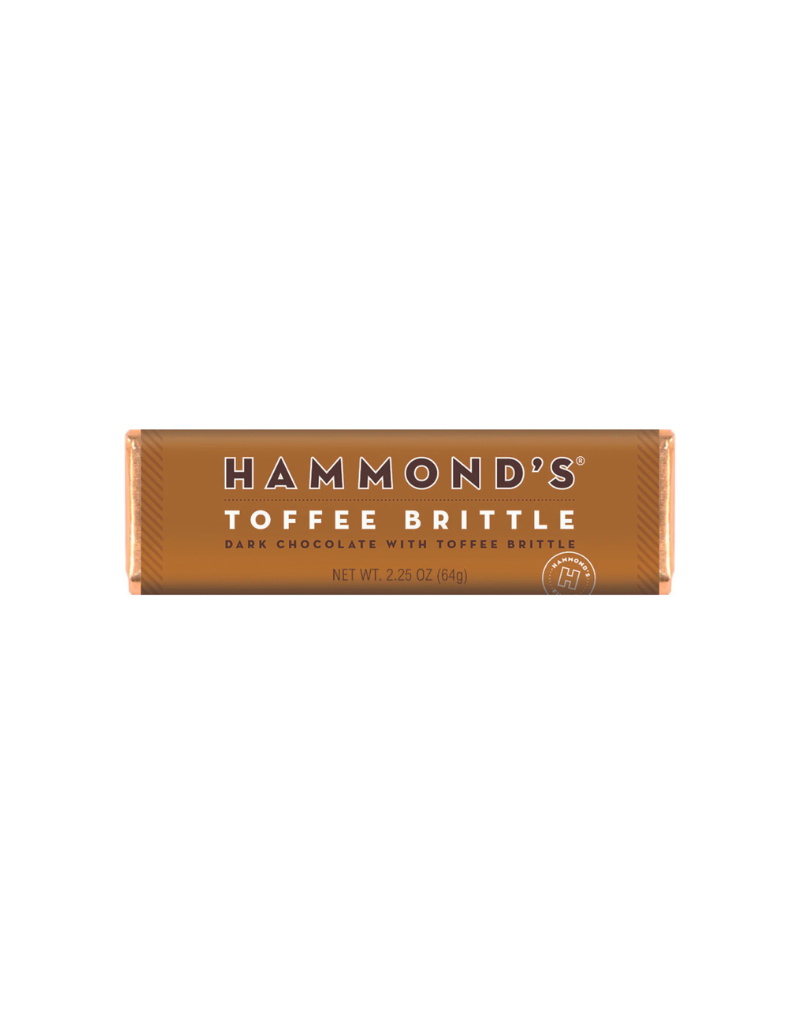 Hammond's Toffee Brittle Dark Chocolate Candy Bar