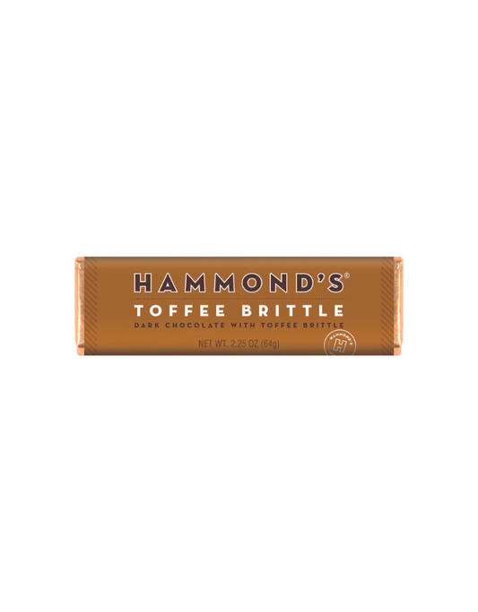 Hammond's Toffee Brittle Dark Chocolate Candy Bar