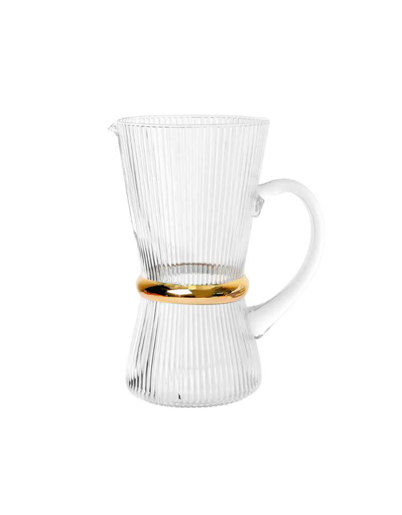 Glass Pitcher with Band