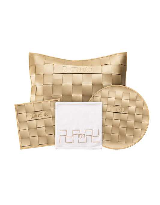 Woven Leather Pesach Set