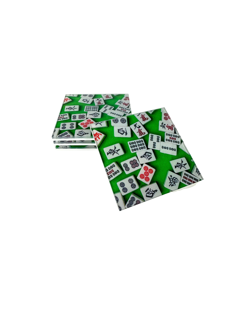 Acrylic Mahjong Coaster Set