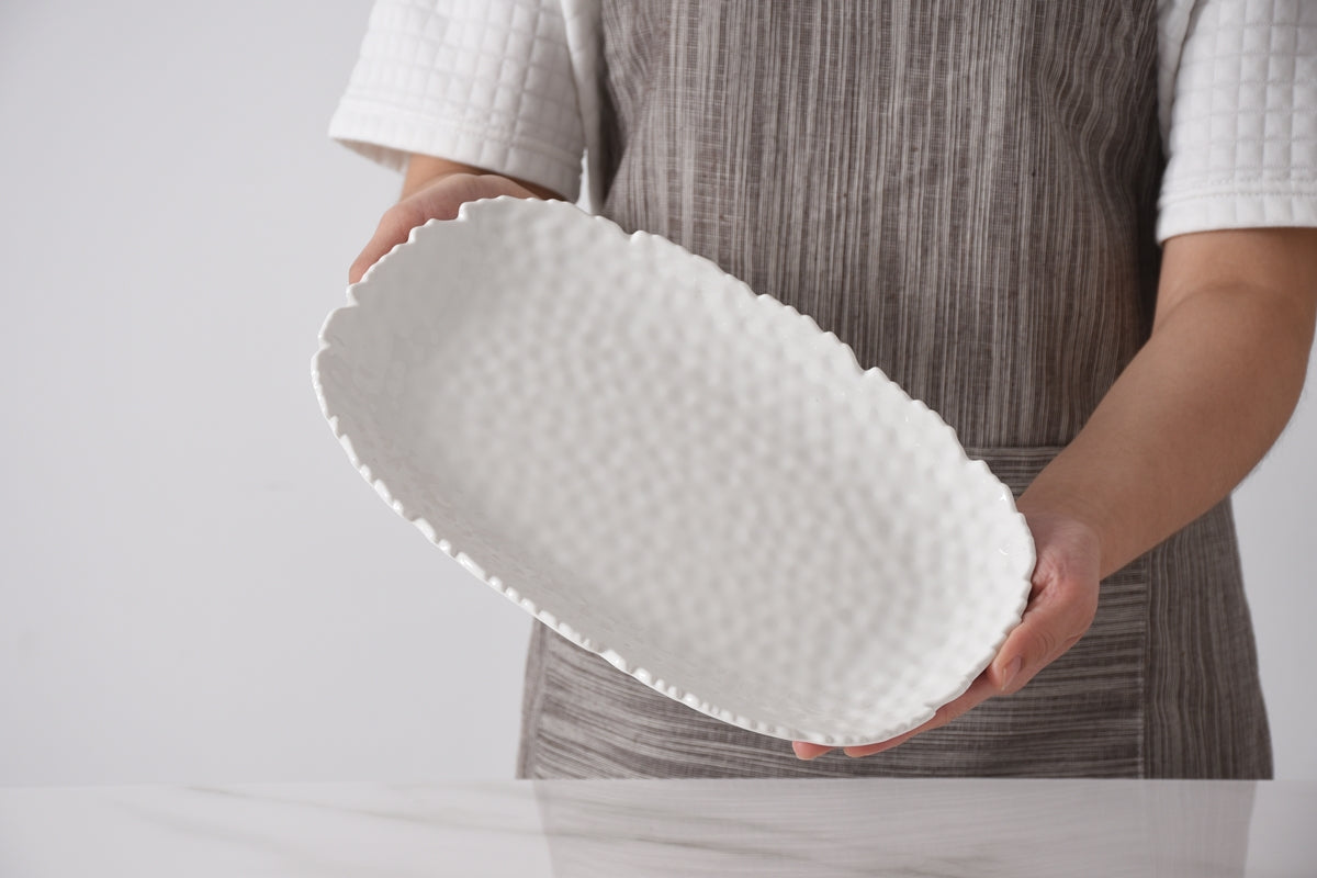 Small White Serving Platter