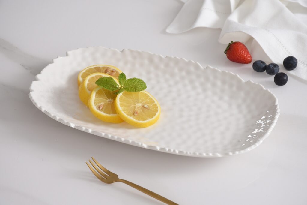 Small White Serving Platter