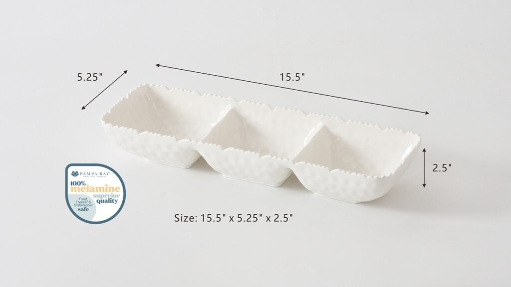 3 Section Serving Piece