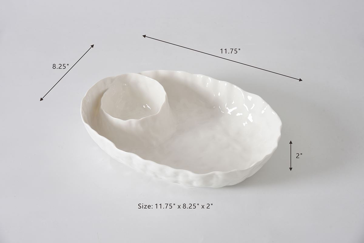 Oval Chip & Dip